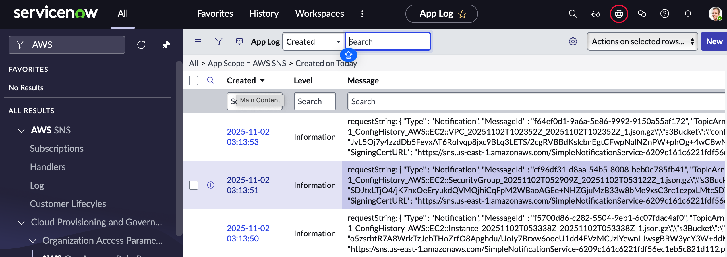 ta. - AWS CI Request Management with ServiceNow